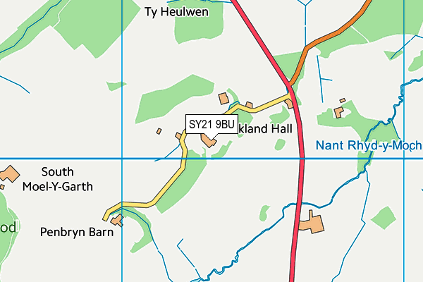 SY21 9BU map - OS VectorMap District (Ordnance Survey) SY21 9BU map - OS VectorMap District (Ordnance Survey)