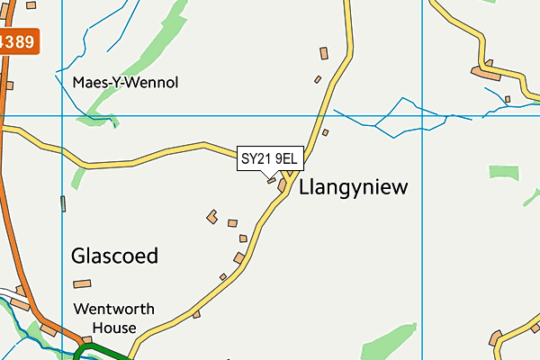 SY21 9EL map - OS VectorMap District (Ordnance Survey) SY21 9EL map - OS VectorMap District (Ordnance Survey)