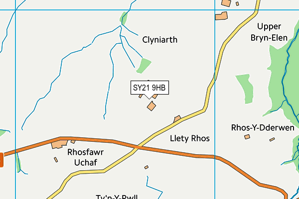 SY21 9HB map - OS VectorMap District (Ordnance Survey) SY21 9HB map - OS VectorMap District (Ordnance Survey)