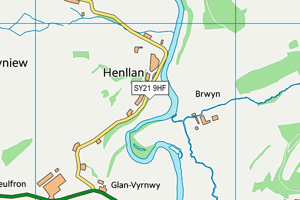 SY21 9HF map - OS VectorMap District (Ordnance Survey) SY21 9HF map - OS VectorMap District (Ordnance Survey)