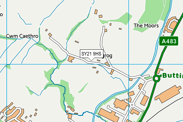 SY21 9HS map - OS VectorMap District (Ordnance Survey) SY21 9HS map - OS VectorMap District (Ordnance Survey)