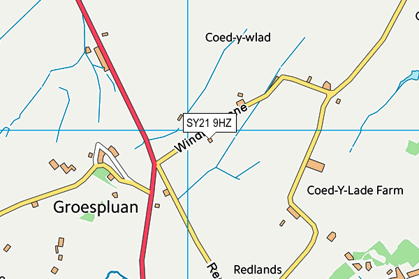SY21 9HZ map - OS VectorMap District (Ordnance Survey) SY21 9HZ map - OS VectorMap District (Ordnance Survey)