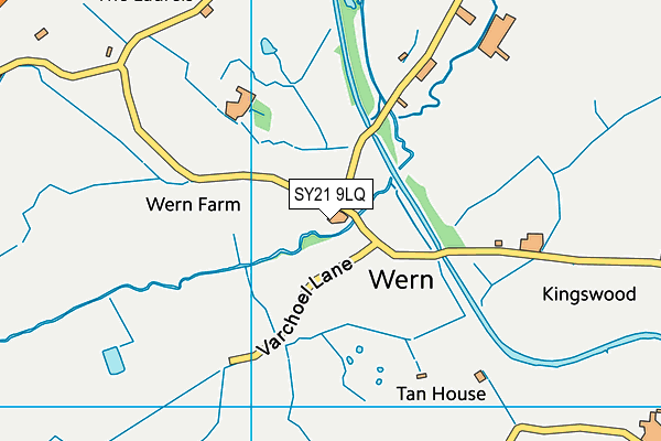 SY21 9LQ map - OS VectorMap District (Ordnance Survey) SY21 9LQ map - OS VectorMap District (Ordnance Survey)