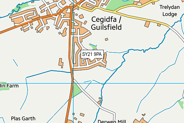 SY21 9PA map - OS VectorMap District (Ordnance Survey) SY21 9PA map - OS VectorMap District (Ordnance Survey)