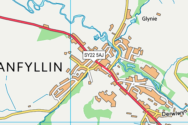 SY22 5AJ map - OS VectorMap District (Ordnance Survey) SY22 5AJ map - OS VectorMap District (Ordnance Survey)