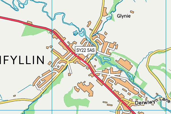 SY22 5AS map - OS VectorMap District (Ordnance Survey) SY22 5AS map - OS VectorMap District (Ordnance Survey)