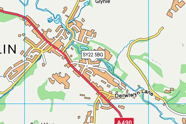 SY22 5BG map - OS VectorMap District (Ordnance Survey) SY22 5BG map - OS VectorMap District (Ordnance Survey)