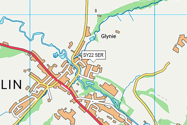 SY22 5ER map - OS VectorMap District (Ordnance Survey) SY22 5ER map - OS VectorMap District (Ordnance Survey)