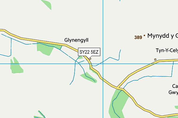 SY22 5EZ map - OS VectorMap District (Ordnance Survey) SY22 5EZ map - OS VectorMap District (Ordnance Survey)