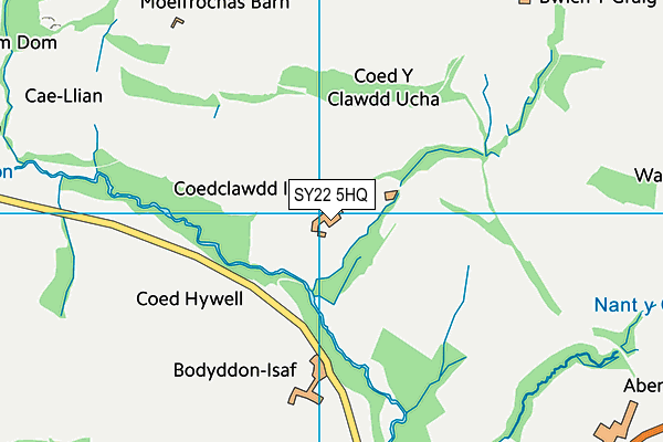 SY22 5HQ map - OS VectorMap District (Ordnance Survey) SY22 5HQ map - OS VectorMap District (Ordnance Survey)