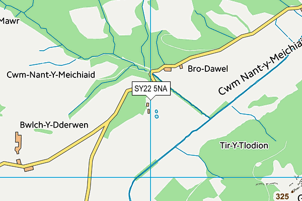 SY22 5NA map - OS VectorMap District (Ordnance Survey) SY22 5NA map - OS VectorMap District (Ordnance Survey)