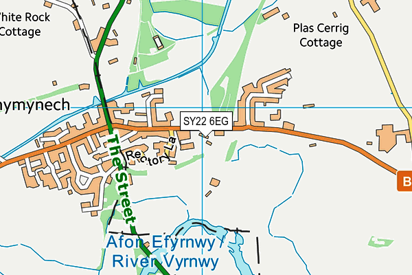 SY22 6EG map - OS VectorMap District (Ordnance Survey) SY22 6EG map - OS VectorMap District (Ordnance Survey)