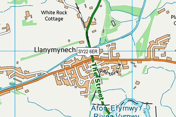SY22 6ER map - OS VectorMap District (Ordnance Survey) SY22 6ER map - OS VectorMap District (Ordnance Survey)