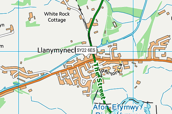 SY22 6ES map - OS VectorMap District (Ordnance Survey) SY22 6ES map - OS VectorMap District (Ordnance Survey)