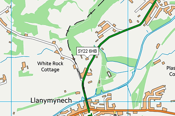 SY22 6HB map - OS VectorMap District (Ordnance Survey) SY22 6HB map - OS VectorMap District (Ordnance Survey)
