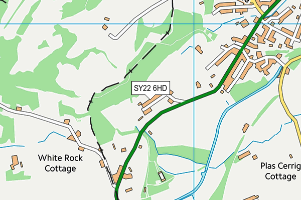 SY22 6HD map - OS VectorMap District (Ordnance Survey) SY22 6HD map - OS VectorMap District (Ordnance Survey)