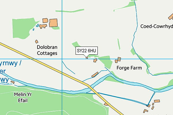 SY22 6HU map - OS VectorMap District (Ordnance Survey) SY22 6HU map - OS VectorMap District (Ordnance Survey)