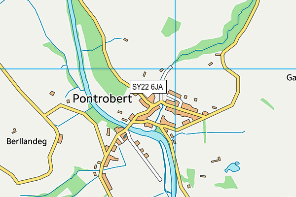 SY22 6JA map - OS VectorMap District (Ordnance Survey) SY22 6JA map - OS VectorMap District (Ordnance Survey)