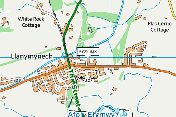 SY22 6JX map - OS VectorMap District (Ordnance Survey) SY22 6JX map - OS VectorMap District (Ordnance Survey)
