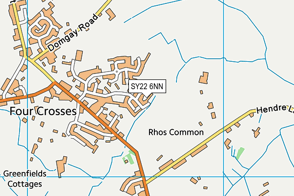 SY22 6NN map - OS VectorMap District (Ordnance Survey) SY22 6NN map - OS VectorMap District (Ordnance Survey)