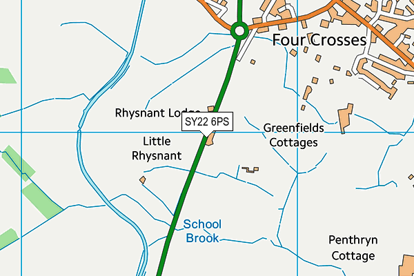 SY22 6PS map - OS VectorMap District (Ordnance Survey) SY22 6PS map - OS VectorMap District (Ordnance Survey)