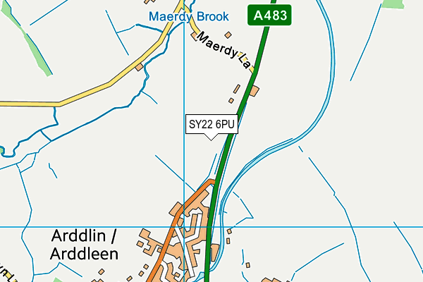 SY22 6PU map - OS VectorMap District (Ordnance Survey) SY22 6PU map - OS VectorMap District (Ordnance Survey)