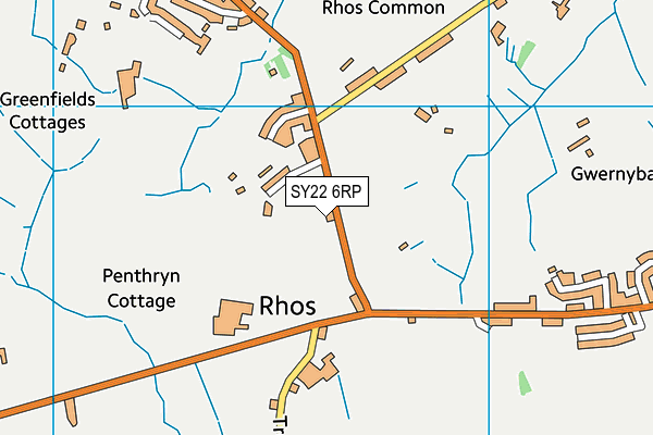 SY22 6RP map - OS VectorMap District (Ordnance Survey) SY22 6RP map - OS VectorMap District (Ordnance Survey)
