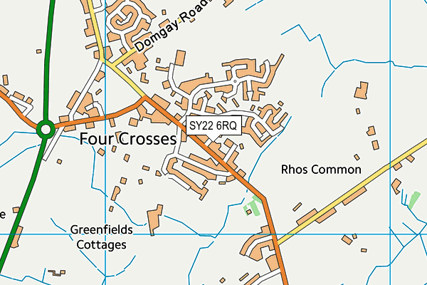 SY22 6RQ map - OS VectorMap District (Ordnance Survey) SY22 6RQ map - OS VectorMap District (Ordnance Survey)