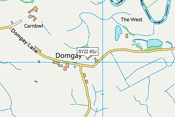 SY22 6SJ map - OS VectorMap District (Ordnance Survey) SY22 6SJ map - OS VectorMap District (Ordnance Survey)