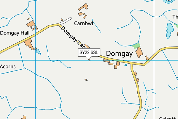 SY22 6SL map - OS VectorMap District (Ordnance Survey) SY22 6SL map - OS VectorMap District (Ordnance Survey)