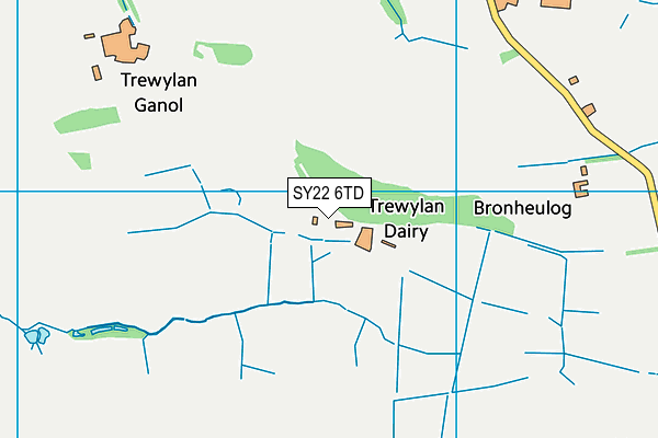 SY22 6TD map - OS VectorMap District (Ordnance Survey) SY22 6TD map - OS VectorMap District (Ordnance Survey)