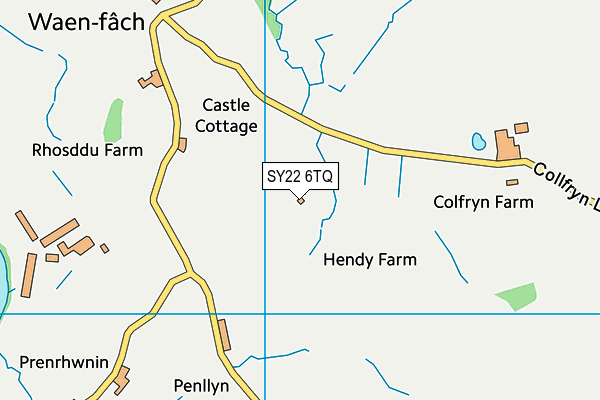SY22 6TQ map - OS VectorMap District (Ordnance Survey) SY22 6TQ map - OS VectorMap District (Ordnance Survey)