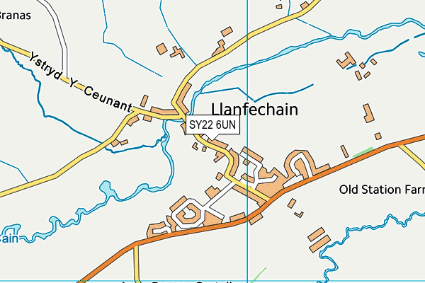 SY22 6UN map - OS VectorMap District (Ordnance Survey) SY22 6UN map - OS VectorMap District (Ordnance Survey)