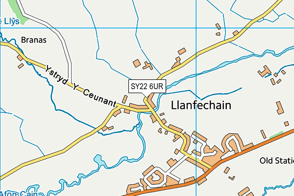 SY22 6UR map - OS VectorMap District (Ordnance Survey) SY22 6UR map - OS VectorMap District (Ordnance Survey)