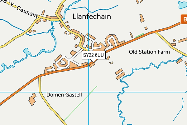 SY22 6UU map - OS VectorMap District (Ordnance Survey)