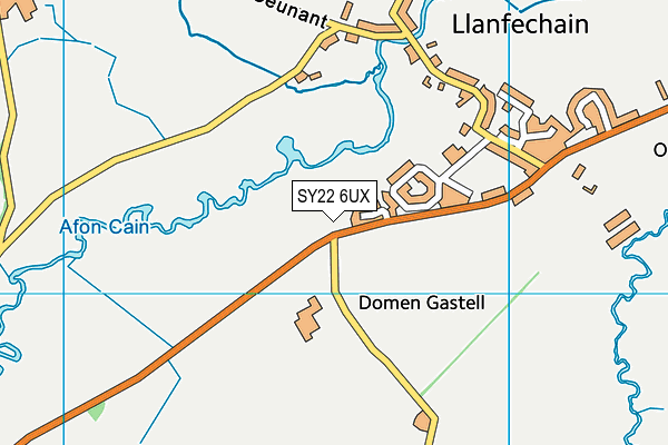 SY22 6UX map - OS VectorMap District (Ordnance Survey) SY22 6UX map - OS VectorMap District (Ordnance Survey)