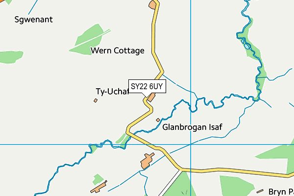 SY22 6UY map - OS VectorMap District (Ordnance Survey) SY22 6UY map - OS VectorMap District (Ordnance Survey)