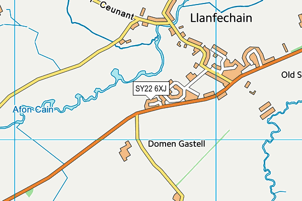 SY22 6XJ map - OS VectorMap District (Ordnance Survey) SY22 6XJ map - OS VectorMap District (Ordnance Survey)