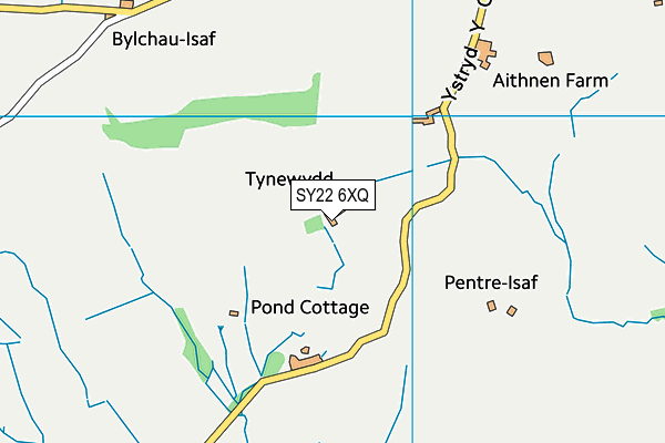 SY22 6XQ map - OS VectorMap District (Ordnance Survey) SY22 6XQ map - OS VectorMap District (Ordnance Survey)