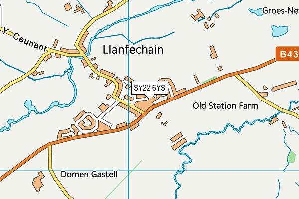 SY22 6YS map - OS VectorMap District (Ordnance Survey) SY22 6YS map - OS VectorMap District (Ordnance Survey)