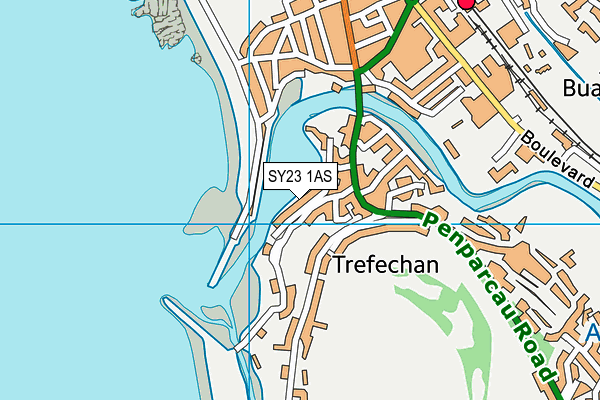 SY23 1AS map - OS VectorMap District (Ordnance Survey) SY23 1AS map - OS VectorMap District (Ordnance Survey)