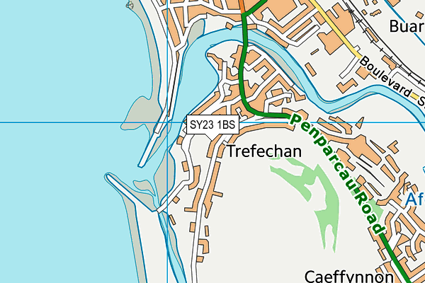 SY23 1BS map - OS VectorMap District (Ordnance Survey)