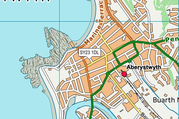 SY23 1DL map - OS VectorMap District (Ordnance Survey) SY23 1DL map - OS VectorMap District (Ordnance Survey)