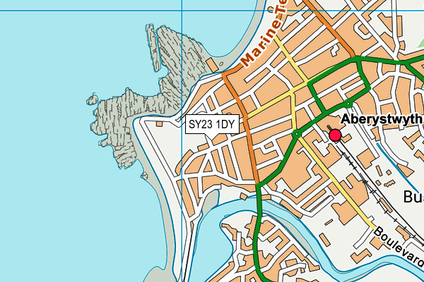 SY23 1DY map - OS VectorMap District (Ordnance Survey) SY23 1DY map - OS VectorMap District (Ordnance Survey)