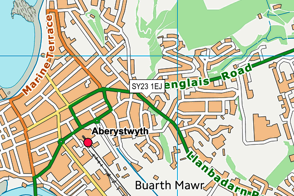 SY23 1EJ map - OS VectorMap District (Ordnance Survey) SY23 1EJ map - OS VectorMap District (Ordnance Survey)