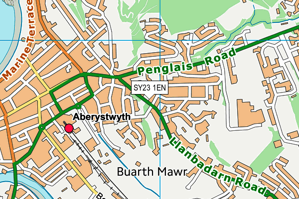 SY23 1EN map - OS VectorMap District (Ordnance Survey) SY23 1EN map - OS VectorMap District (Ordnance Survey)