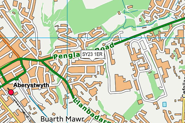 SY23 1ER map - OS VectorMap District (Ordnance Survey) SY23 1ER map - OS VectorMap District (Ordnance Survey)