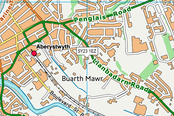 SY23 1EZ map - OS VectorMap District (Ordnance Survey) SY23 1EZ map - OS VectorMap District (Ordnance Survey)