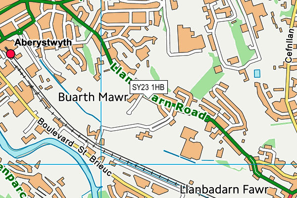 SY23 1HB map - OS VectorMap District (Ordnance Survey) SY23 1HB map - OS VectorMap District (Ordnance Survey)