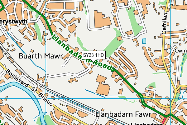 SY23 1HD map - OS VectorMap District (Ordnance Survey) SY23 1HD map - OS VectorMap District (Ordnance Survey)
